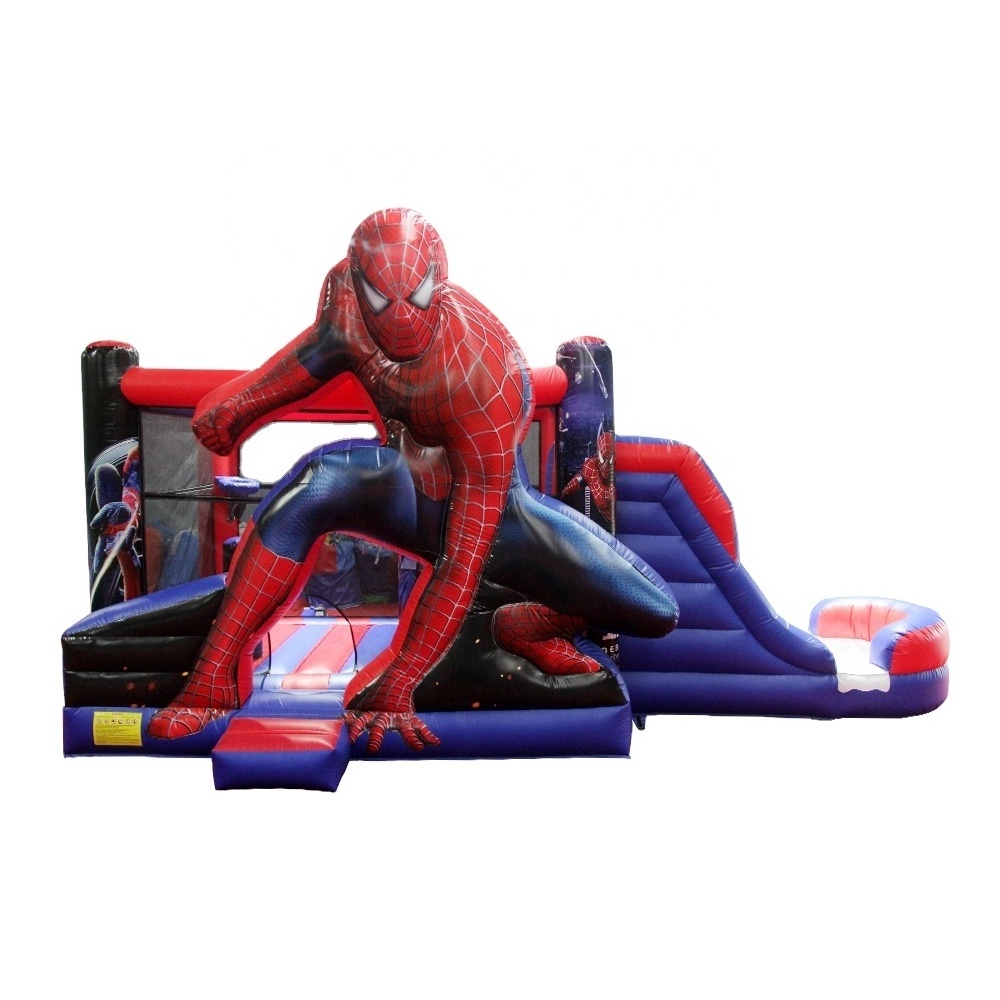 9m Spiderman Inflatable bounce house jumping castle combo inflatable jumper for kids