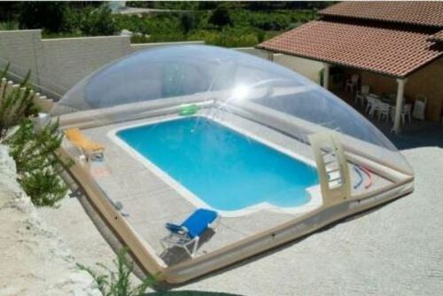 Outdoor Inflatable Hot Tub Swimming Pool Solar Cover Tent Inflatable Clear Dome Tents for Sale