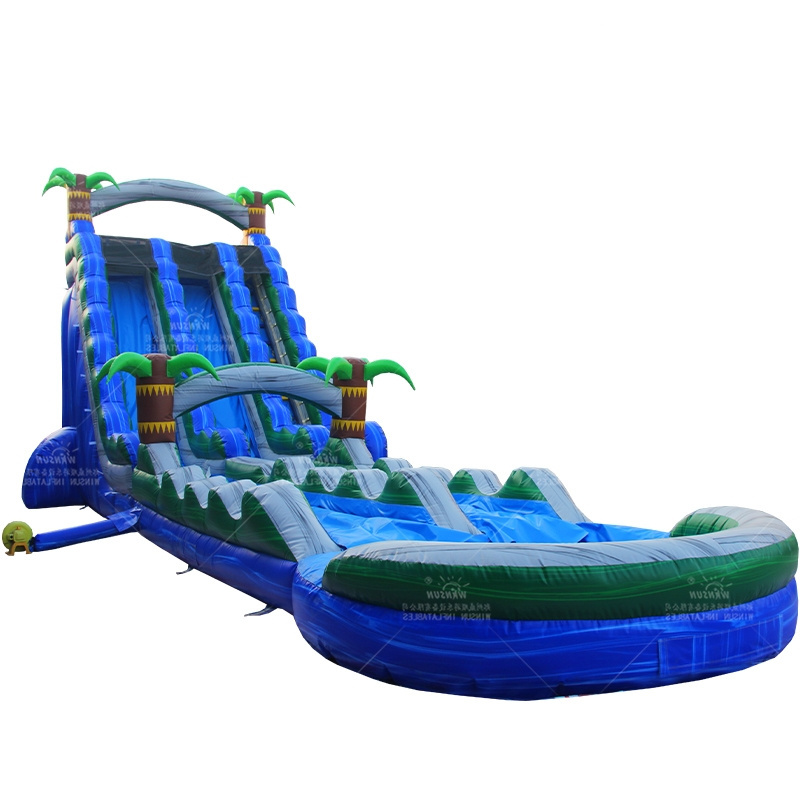 WINSUN inflatable bounce house water slide 22 Ft Palm Tree Giant Inflatable Water Slide  inflatable slide the city