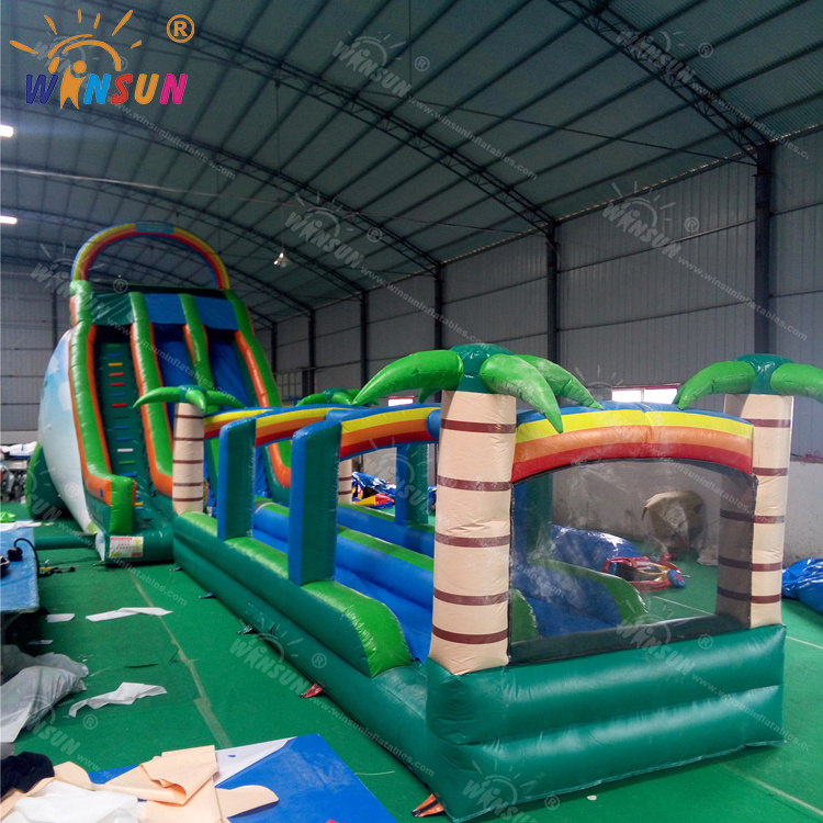 commercial bounce house inflatables water slide double lane inflatable water slide for adult