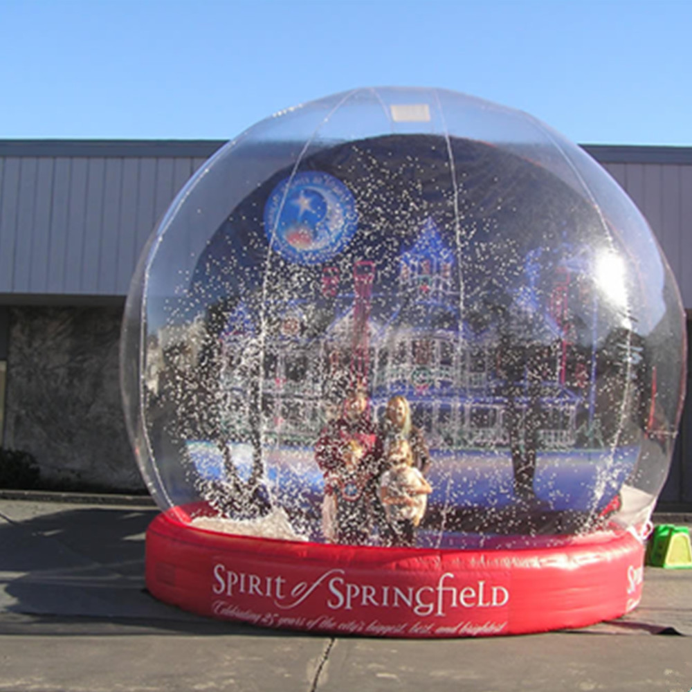 Giant inflatable snow globe,inflatable human size snow globe for sale