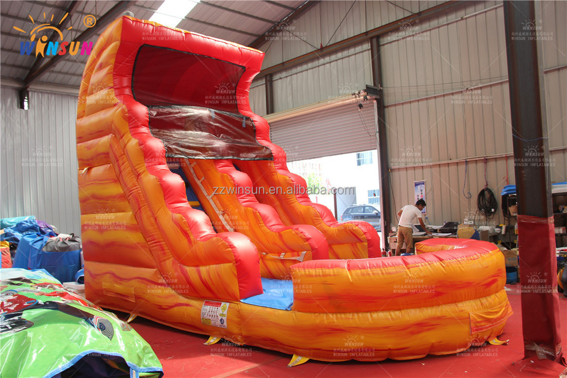 Commercial Big kahuna inflatable Water slides for backyard garden