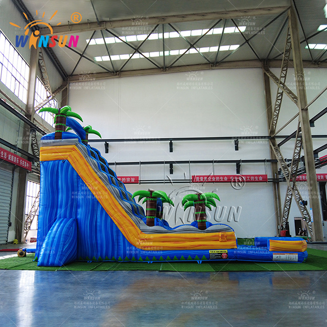 volcano adult commercial inflable combo bouncer marble tropical waterslide bounce house inflatable dual water slide  city