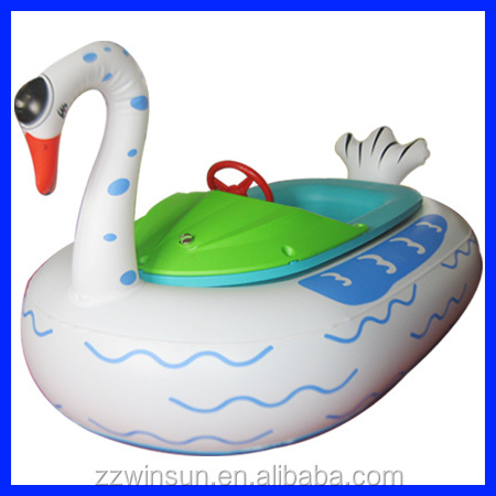 new products on china market big battery swan inflatable used pedal boats for sale