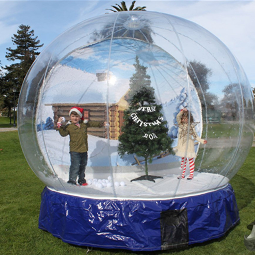 Giant inflatable snow globe,inflatable human size snow globe for sale