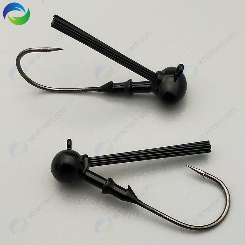 Hot Fishing jig and sinker for bass tungsten Resin Weedless Football Jig Head