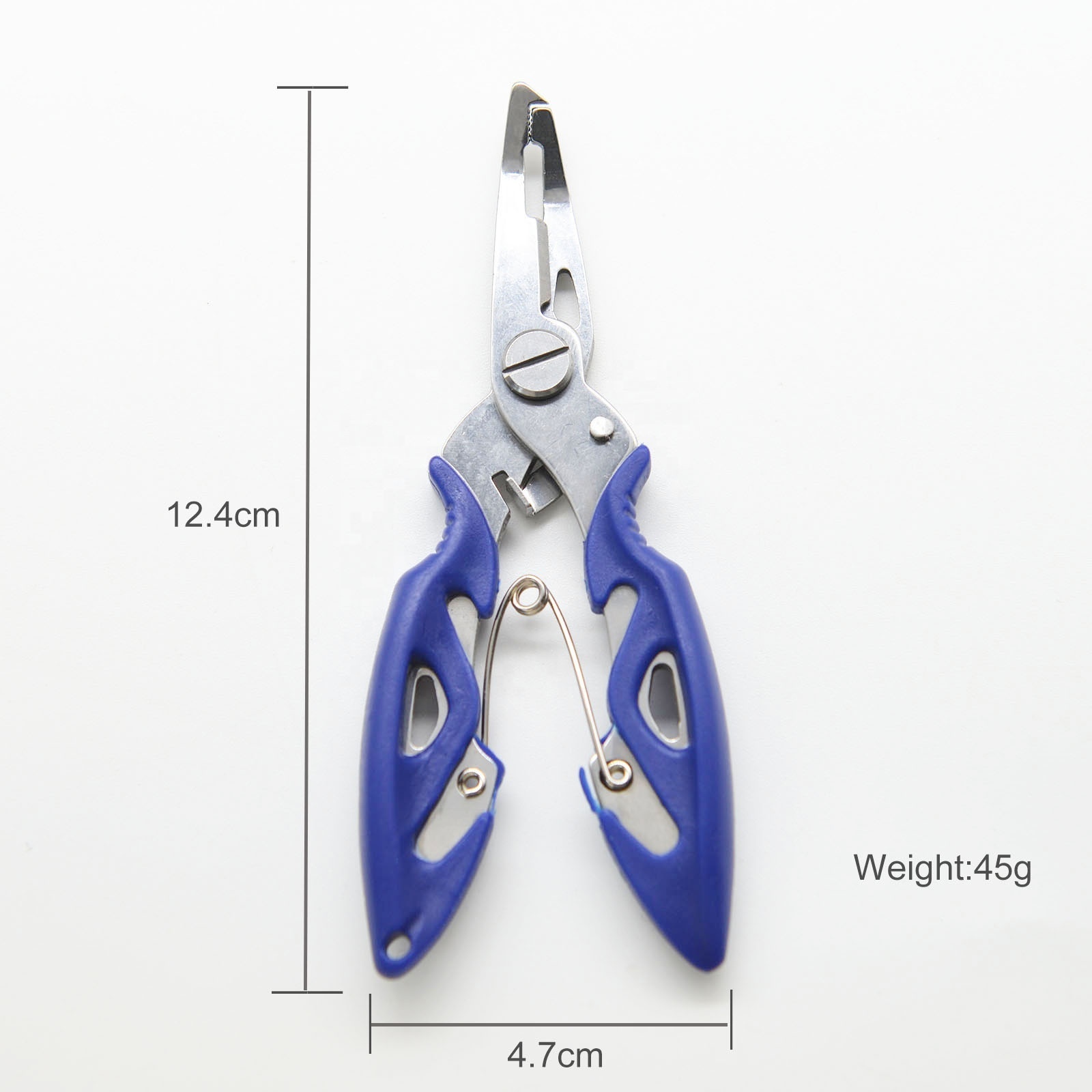 New Arrived  Full Colors Small Fishing Pliers Stainless Steel OEM 124mm*47mm 45g Control Fish Clamp Device