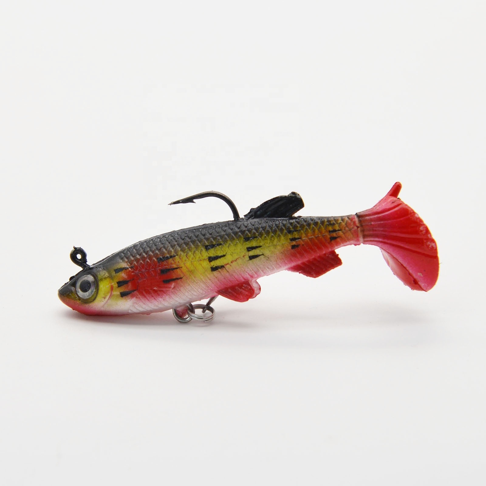 Hot Selling Fishing Tackle,  80mm 14g Shad Soft Plastic Swim Baits Fishing Bait Peche Leurre Bass Fishing Lures Soft  Bait