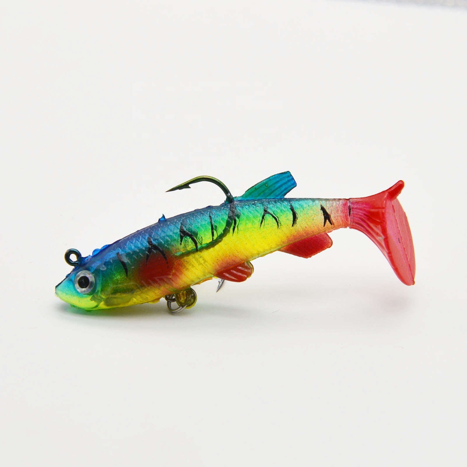 Hot Selling Fishing Tackle,  80mm 14g Shad Soft Plastic Swim Baits Fishing Bait Peche Leurre Bass Fishing Lures Soft  Bait