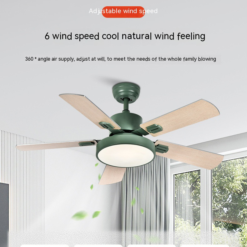 42/52 inch ceiling fan with light kit with remote control 5 blades MDF fan light modern ceiling fan with chandeliers