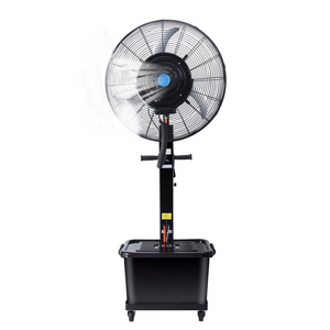 40L Black Water Tank Misting Fan with Wheels industrial standing misting fans for outdoor industrial wall mist fan with water