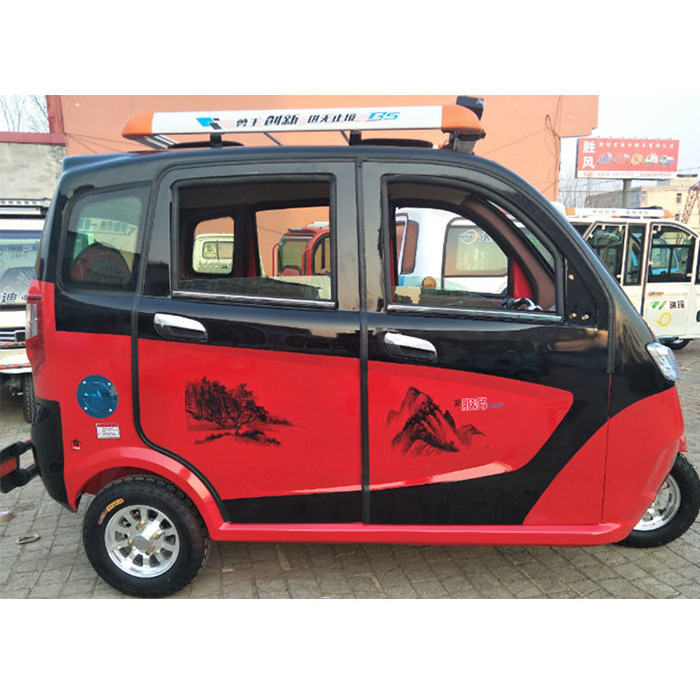 New Energy Passenger Solar Panel Enclose electric tricycle for handicapped