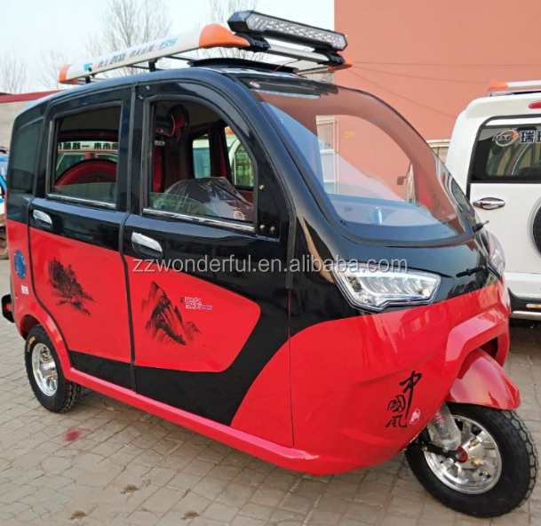 48V 52AH Mini Electric Tricycle/Electric Trike with Solar Panel China Supplier