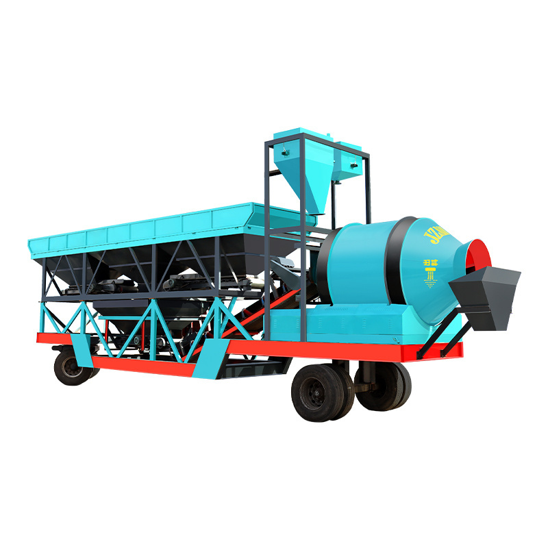 Mobile Concrete Batching Plant Supplier Stationary Production Line Cement Mixing Plant Batcher