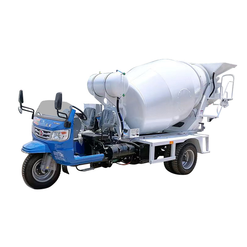 New Design Diesel Self Loading Cement Mixer With Plastic Drum Concrete Mixer Truck