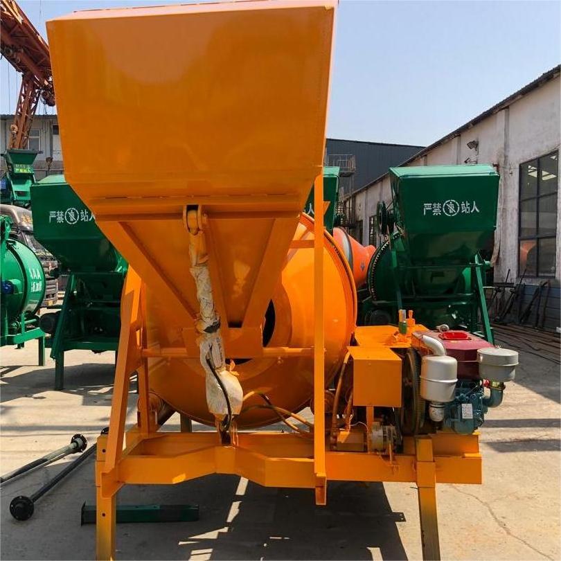 Concrete Mixer Machine With Lift Mixing Drum Sale Reversing Drum Diesel Type Hydraulic Tipping Hopper Concrete Mixer