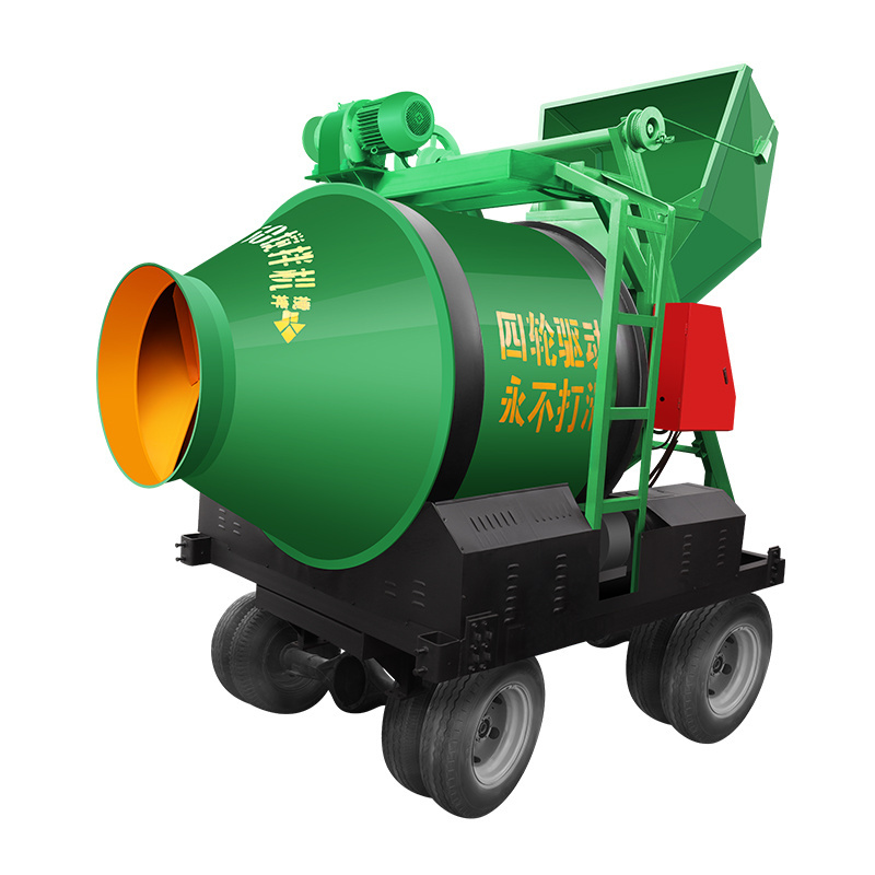 JZC350 Drum Mixer For Construction Site Automatic Feeding Small Concrete Mixer Cement Mortar Mixer