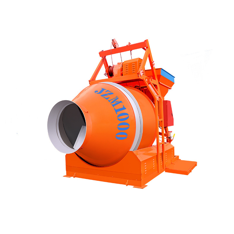 JZC350 Drum Mixer For Construction Site Automatic Feeding Small Concrete Mixer Cement Mortar Mixer