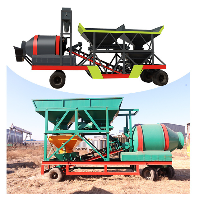 Mobile Concrete Batching Plant Supplier Stationary Production Line Cement Mixing Plant Batcher