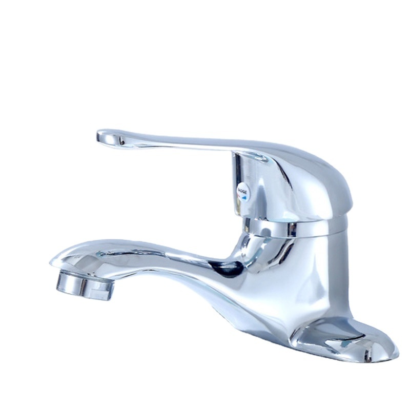 Cheap Zinc Deck Mounted Basin Mixer Bathroom Basin Faucets Single Handle Dual Hole Metered Faucets - Buy Mixer Bathroom Basin Fa