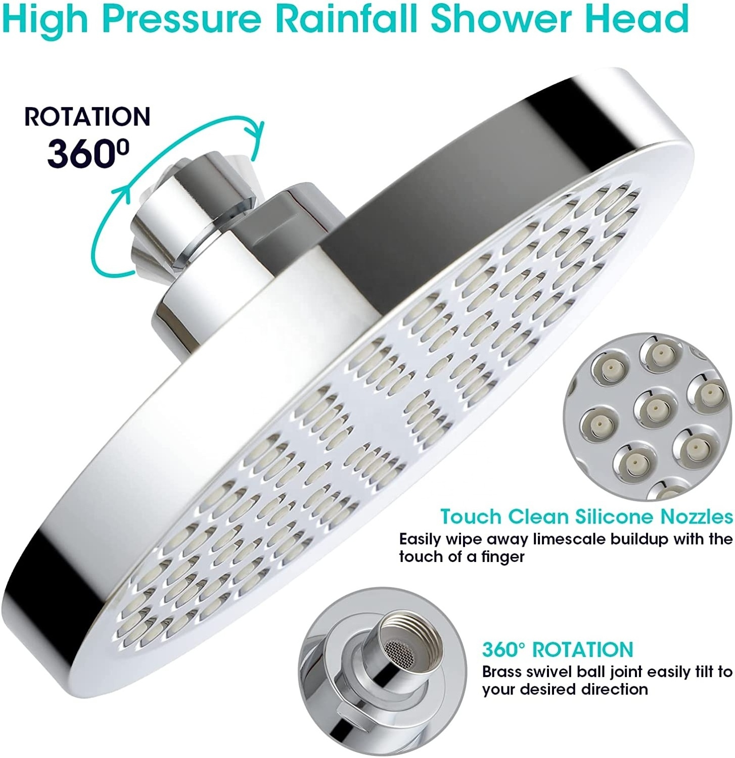 Good price stainless steel rain shower xl rain shower acrylic rain shower