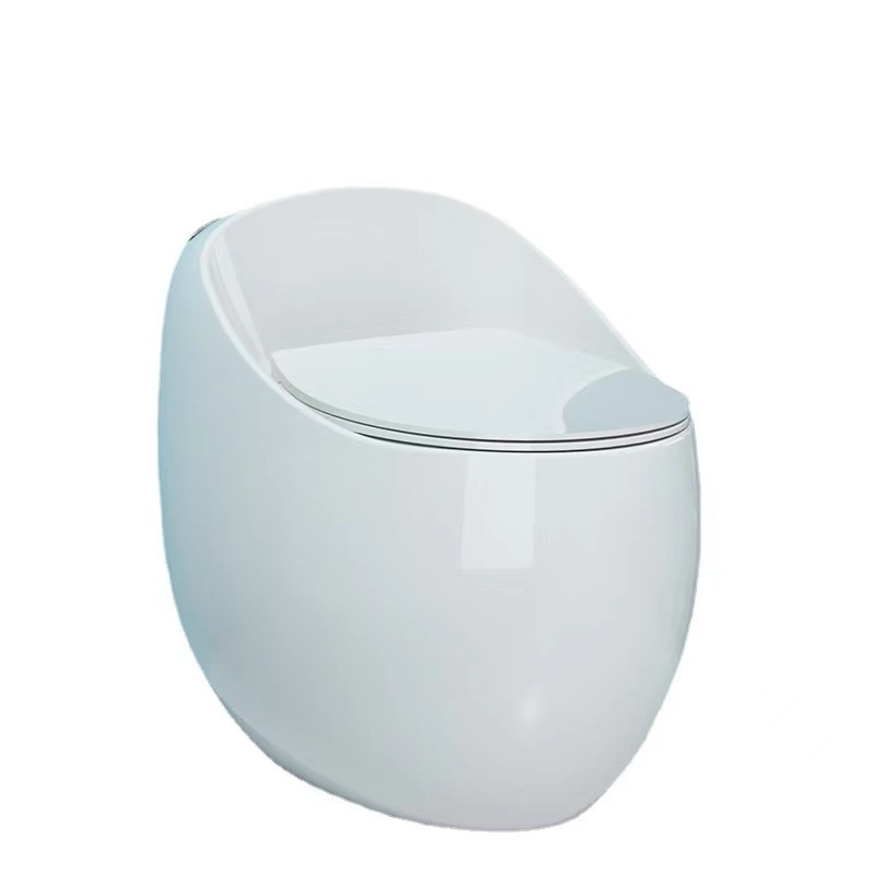 High quality Egg Shaped Wc Toilets Modern Design S Trap Siphon Jet Flushing One Piece Ceramic Toilet