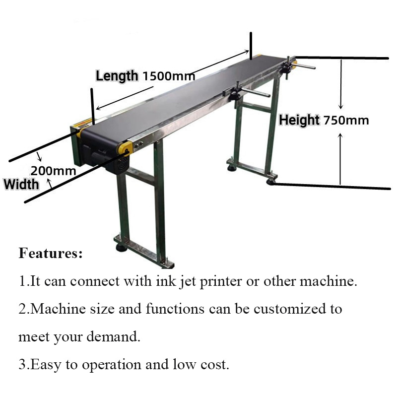 Widely Used Mini Portable 200mm Width Flat Conveying Equipment PVC Conveyor Belt Price