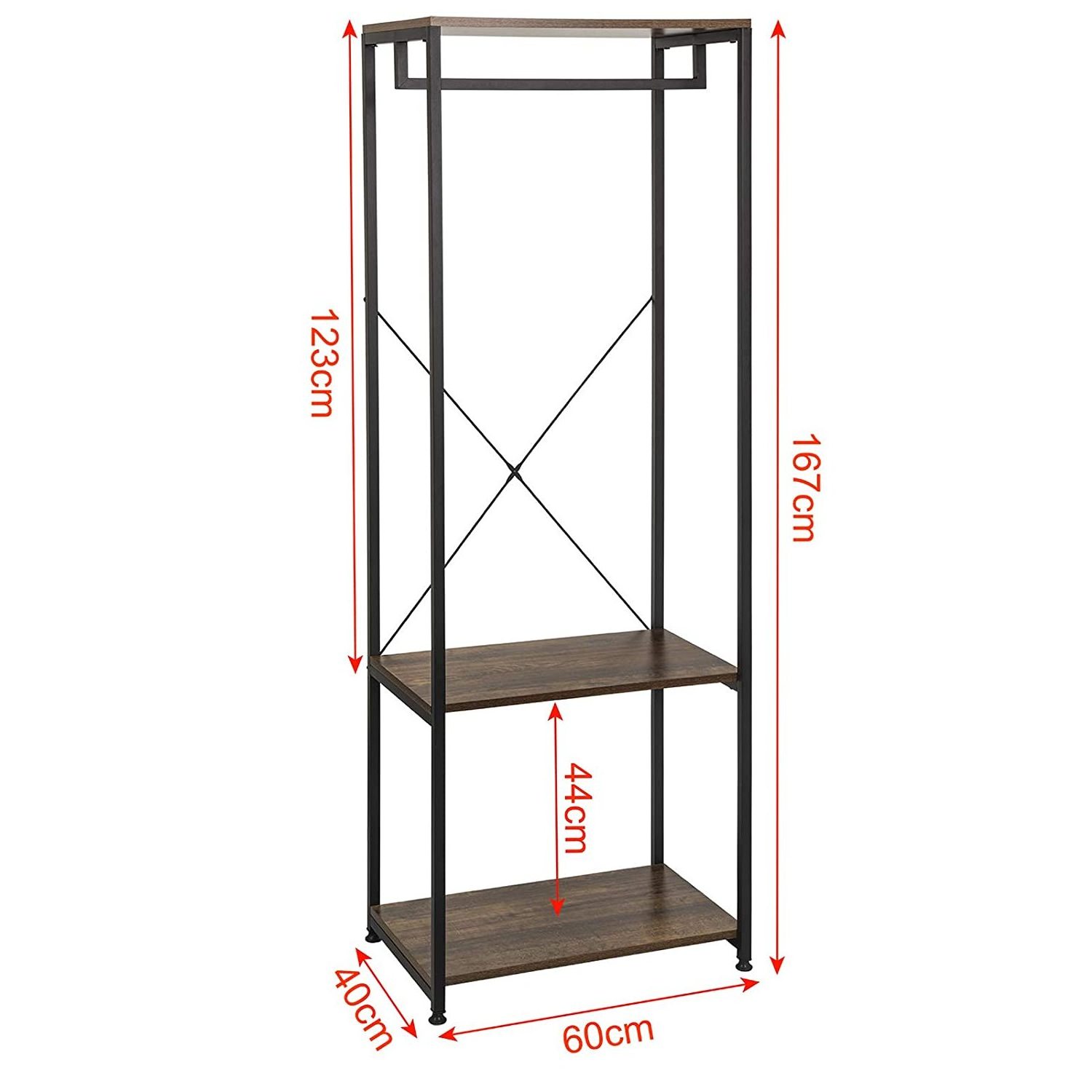 New Coat Rack Hall Tree Entryway Shoe Bench Clothes Hanger 3 Tier Storage Shelf Accent Wooden Furniture for Bedroom Living Room