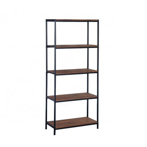 5 Tier Tall Bookcase Storage Bookshelf Modern Open Ladder Shelf for Bedroom Living Room Bathroom Kids Room Office Black