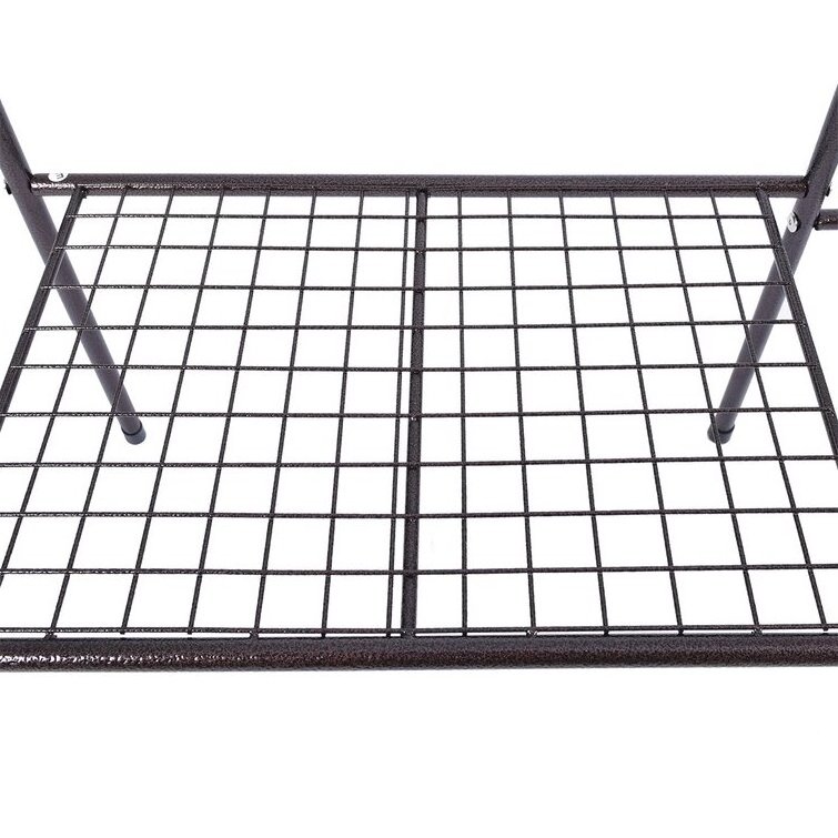 Bedroom Living Room Furniture Clothes Rack with Shoe Metal Shelves Heavy Duty Garment Rack