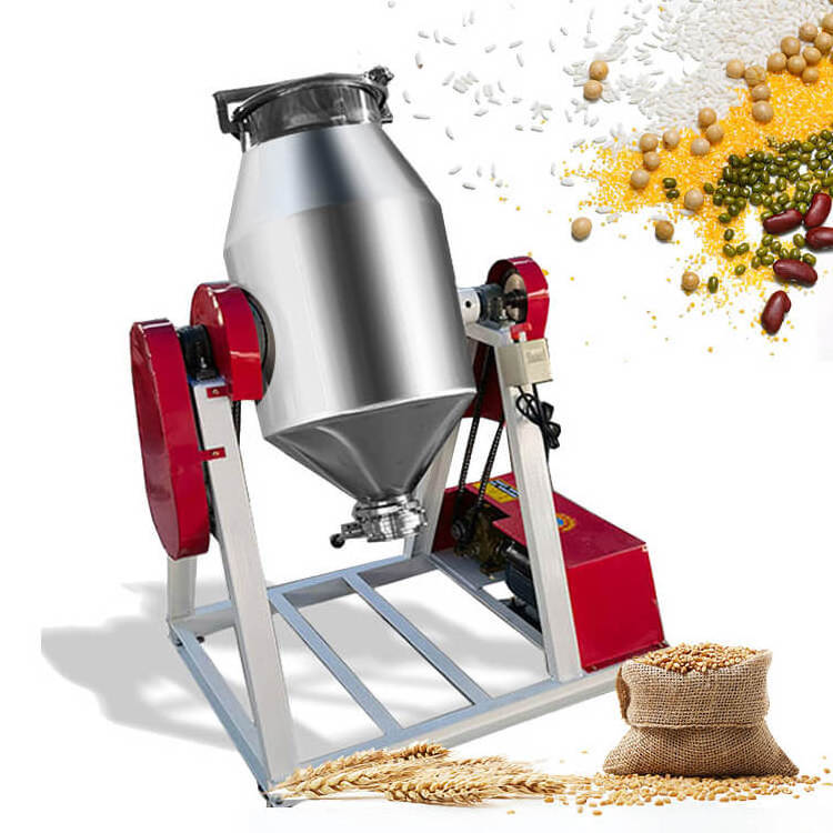 Xianglu stainless steel food grade rotating roller big chemical spice mixing food dry powder rotary machine drum mixer