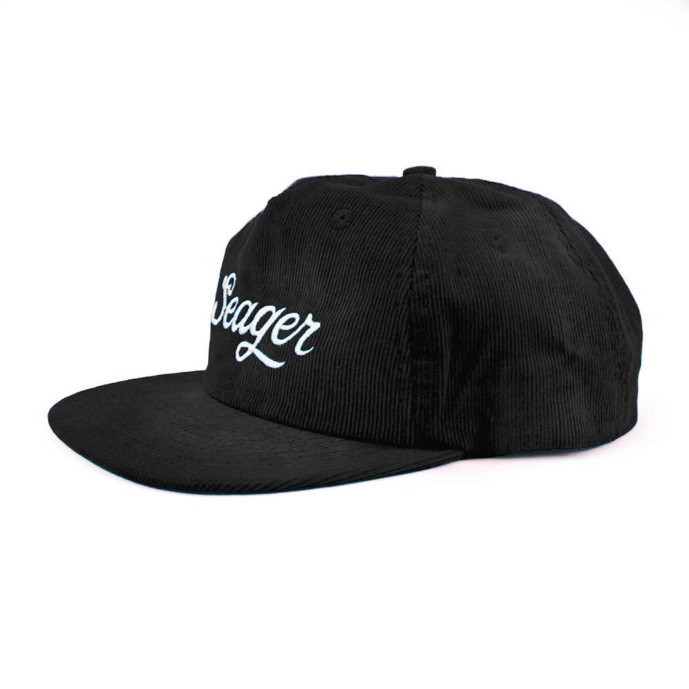 custom 5 panel unstructured embroidery logo corduroy hat black snapback cap