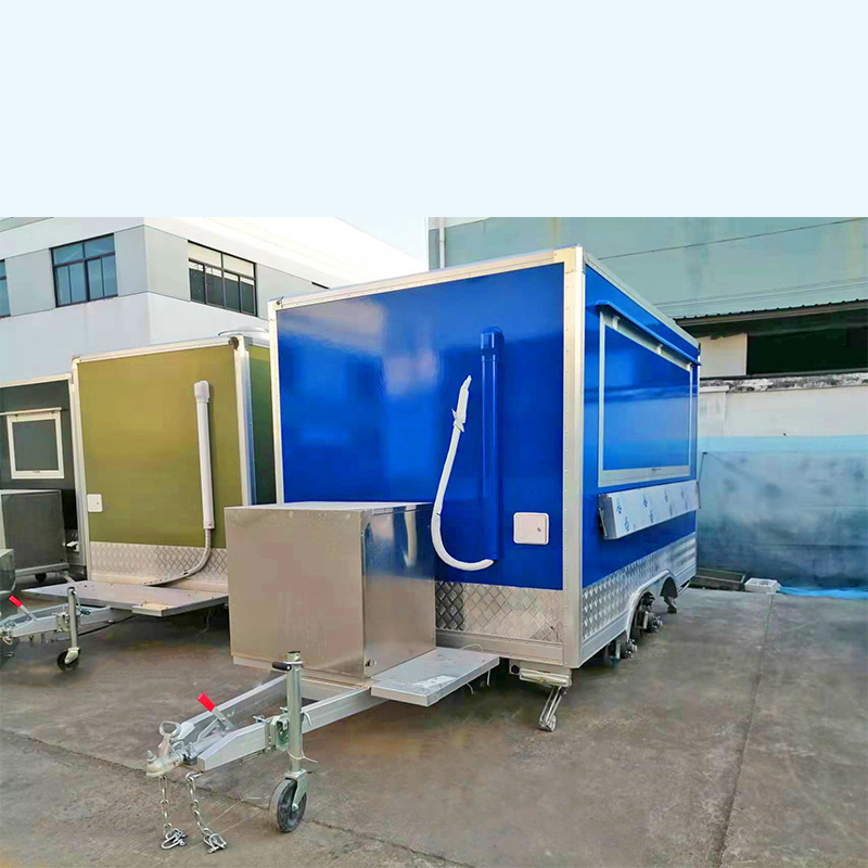 Stainless steel food trailer fast hot dog food truck, and all kitchen mobile ice cream food truck for sale in the United States