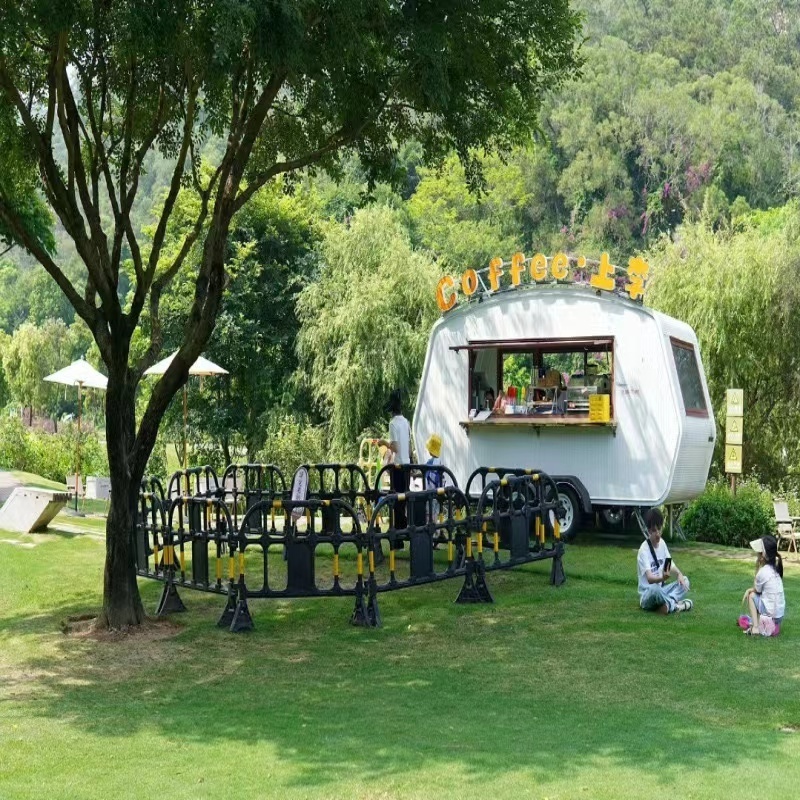 Ice Cream Kiosk Coffee Van Flower Dessert Candy Carts Fast Food Truck Vintage Mobile Bar Food Trailer For