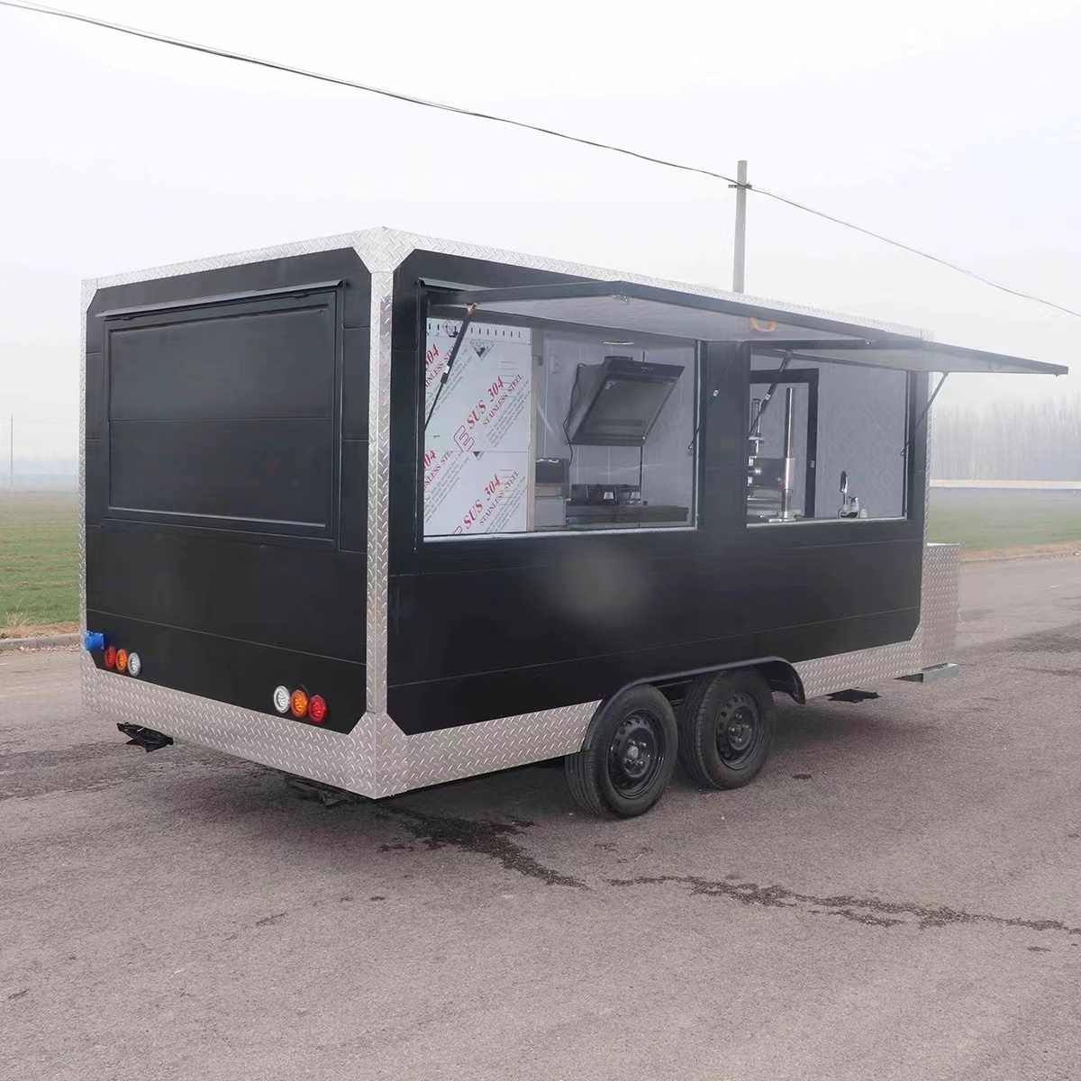 The latest popular coffee bike dog beauty trailer  mobile store  mobile food cart