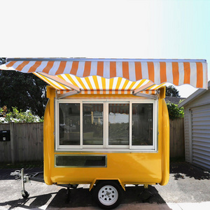 Multi functional commercial catering plaza food trailer mobile nail salon beauty salon trailer for sale