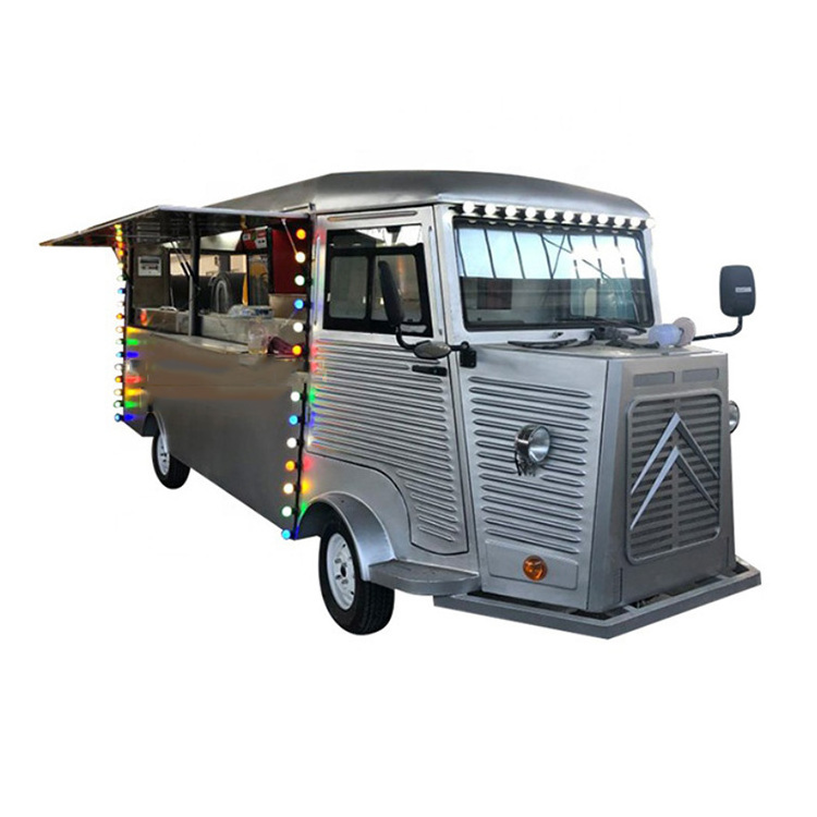 Electric dining car/buffet car/mobile stainless steel fast food truck factory