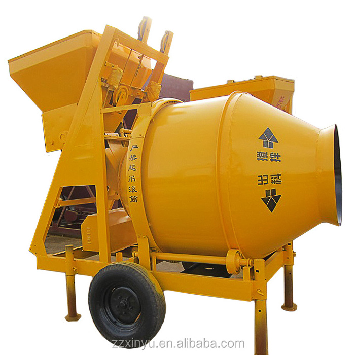 Diesel or electric concrete mixer drum capacity 500L 750L