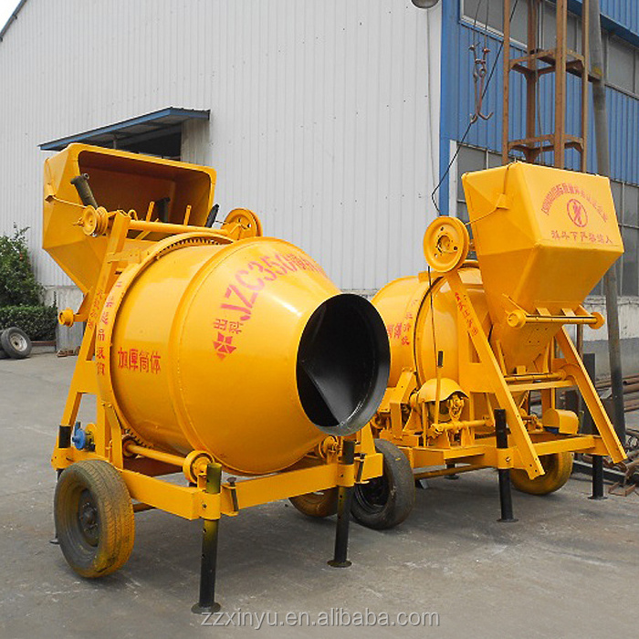 Diesel or electric concrete mixer drum capacity 500L 750L