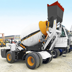 automatic loading mobile concrete mixer/3 yard concrete mixer for sale