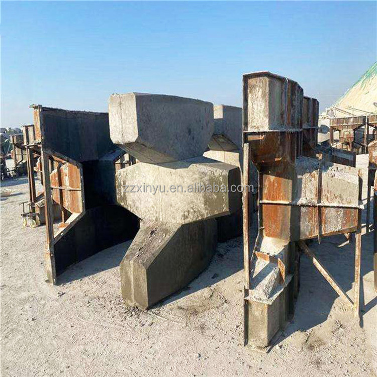 Flexible precast concrete mold, construction precast wave-dissipating pressrock concrete moulds