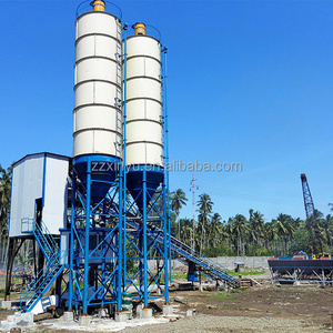 New Type HZS25 25m3/h Concrete Mixer Batching Mixing Plant With PLD800 aggregates batcher