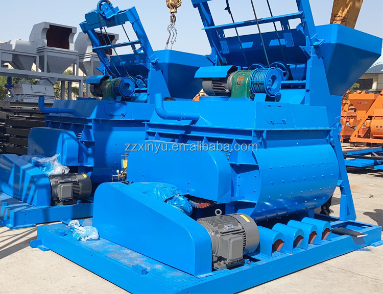 Double shaft JS 750 3 yard concrete mixer machine for sale