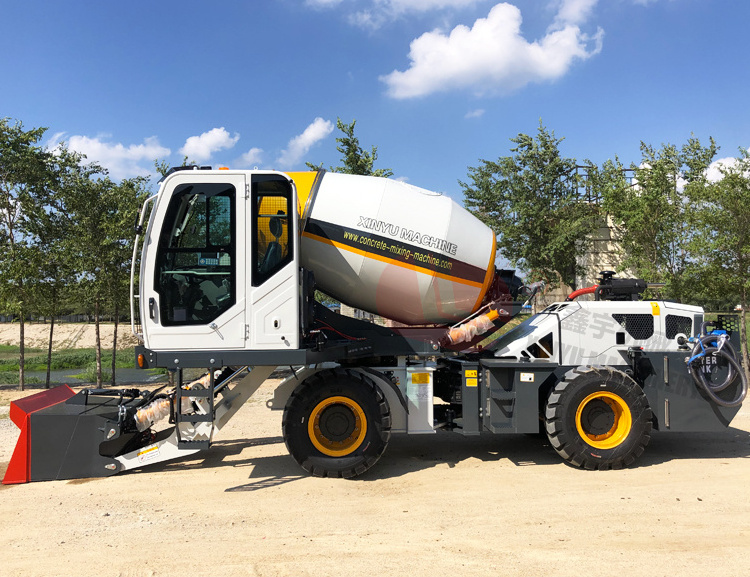 automatic loading mobile concrete mixer/3 yard concrete mixer for sale