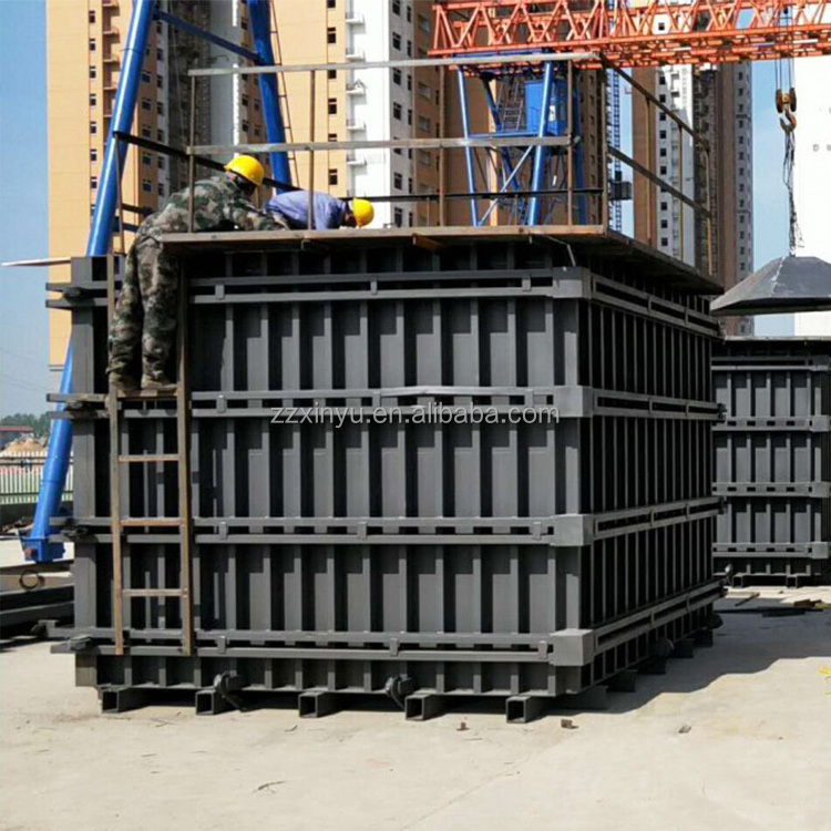 Large square precast concrete box culvert mould prices