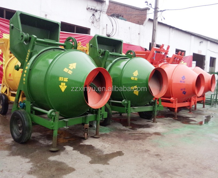 Diesel or electric concrete mixer drum capacity 500L 750L