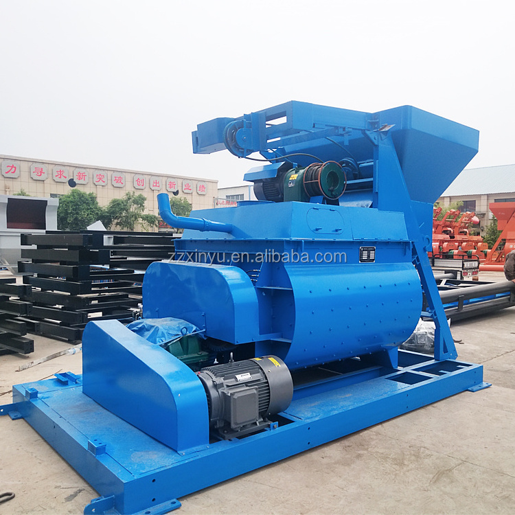 Double shaft JS 750 3 yard concrete mixer machine for sale