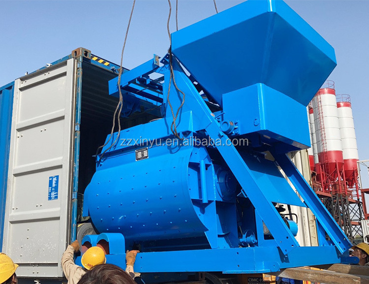 Double shaft JS 750 3 yard concrete mixer machine for sale