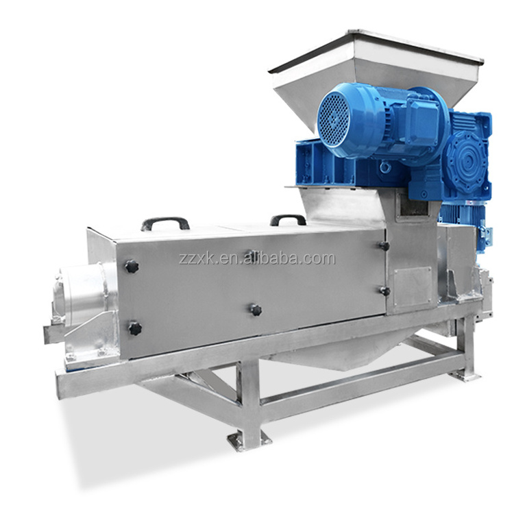 beer grain dewatering machine crushed grapes reduction press food residue dewatering machine/ solid waste compactor