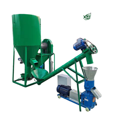 Hay corn straw grinder Grinder pellet making machine production line Livestock animal feed pellet machine